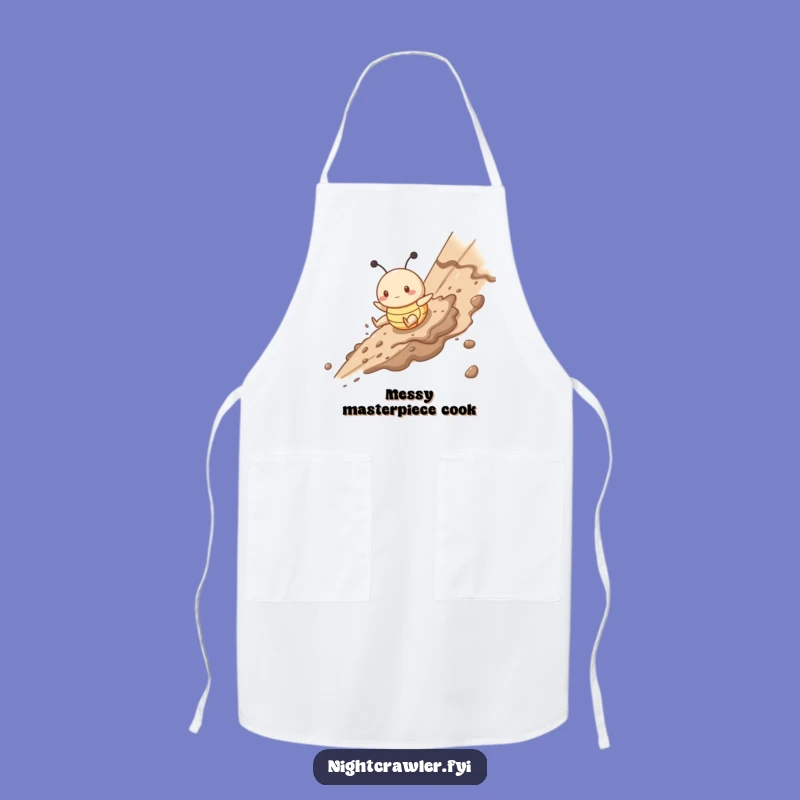 Funny Muddy Buggy Kitchen Apron: Gleeful Chef's Messy Fun Gift
