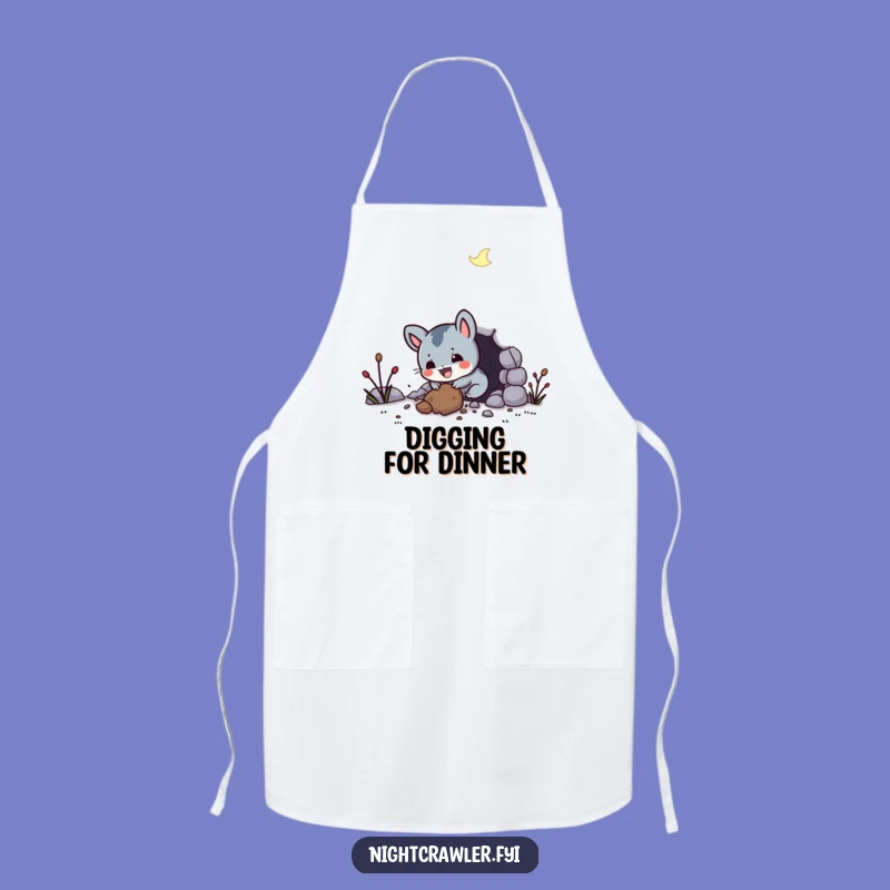 Funny Night Creature Apron - Hilarious Kitchen Gift for Digging Chefs