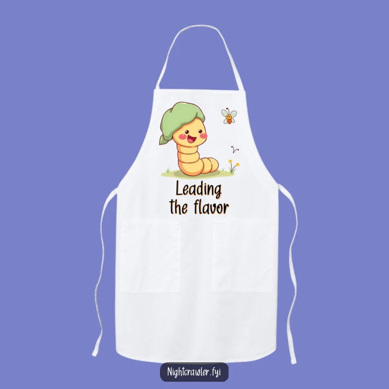 Funny Guiding Worm Apron: Cook with Compassion Funny Gift
