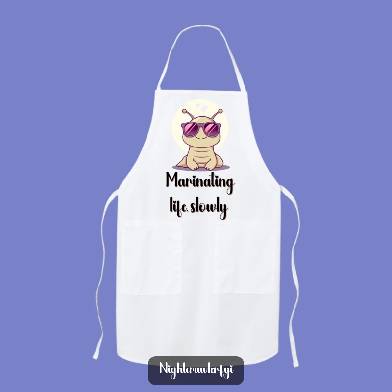 Funny Moonlight Slug Apron: Cook with Coolness, a Hilarious Gift for Chefs