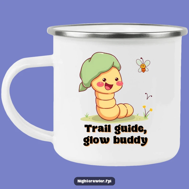 Funny Guiding Worm Camping Mug: Trail Guide Funny Gift