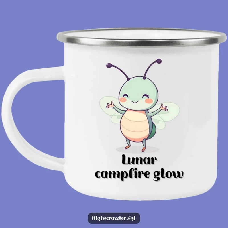 Funny Moonlight Dancing Insect Camping Mug: Outdoor Bug Twitch Gift