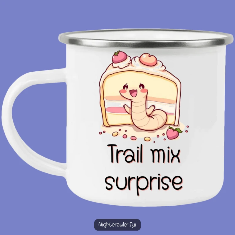 Funny Campfire Cake Worm Mug - Dessert Lover, Perfect Funny Gift