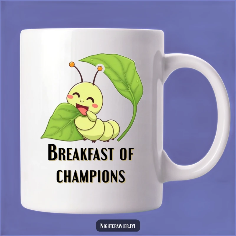 Funny Caterpillar Munching Mug: A Hilarious Gift for Food Lovers