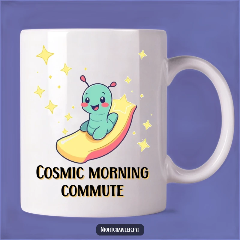 Funny Starlight Worm Mug - Magical Journey, Perfect Funny Gift
