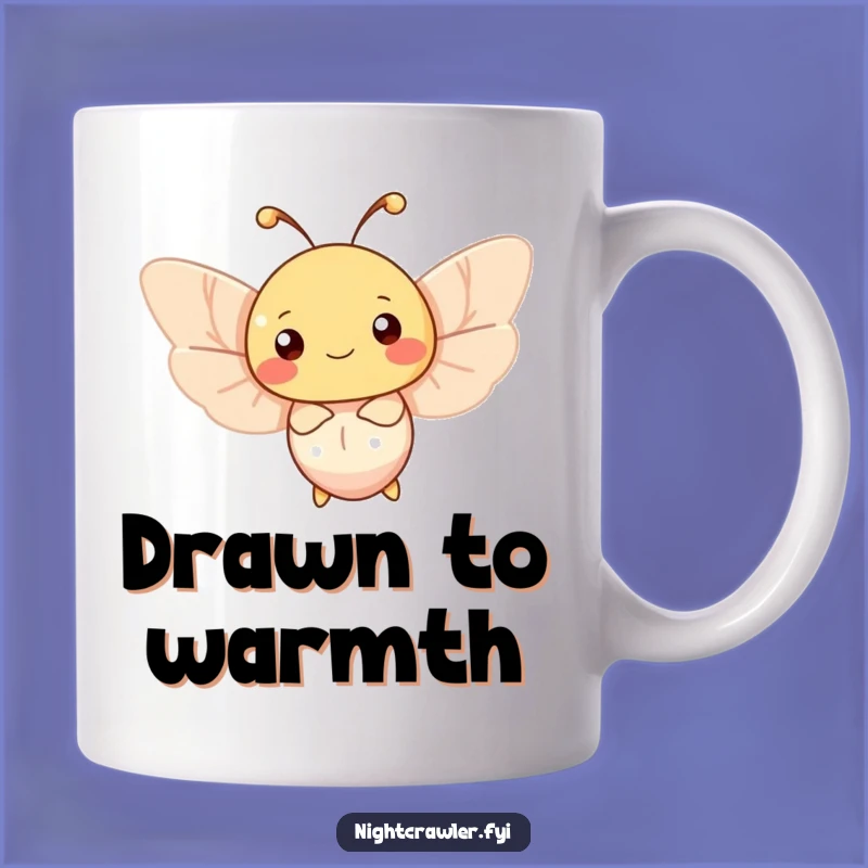 Funny Happy Moth Mug: Gentle Light Seeker, Perfect Gift for Bug Lovers!