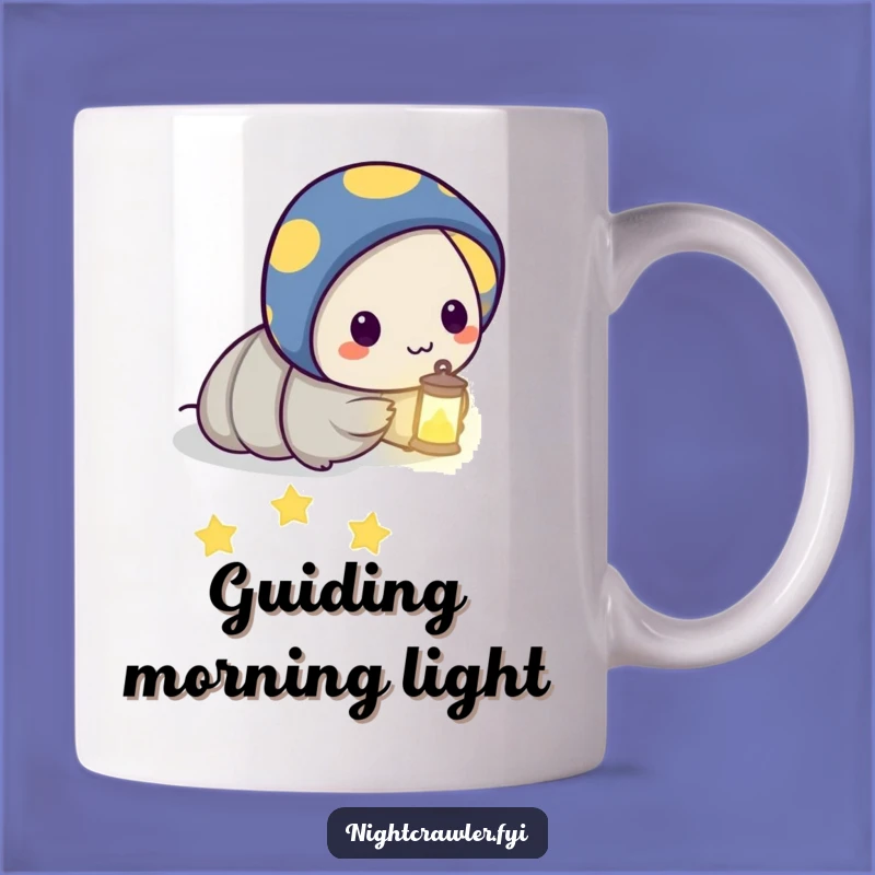 Funny Night Crawler Star Path Mug: Guiding Light Character Gift