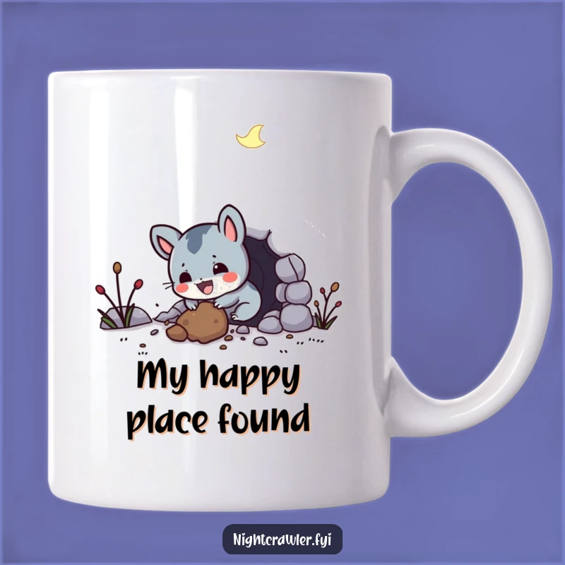 Funny Night Creature Tunnel Digging Mug - A Hilarious Gift for Digging Enthusiasts