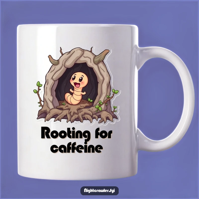 Funny Worm Explorer Mug - A Little Worm's Root Cave Adventure Gift