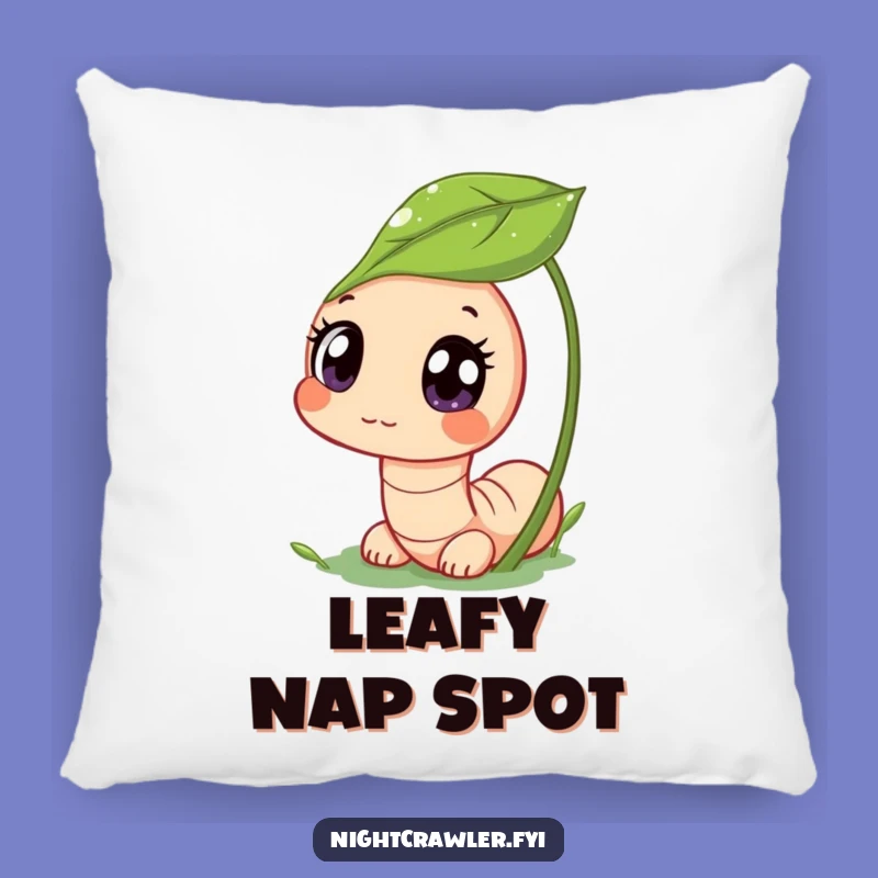 Funny Curious Critter Pillow: Worm Character, Soft and Humorous Funny Gift