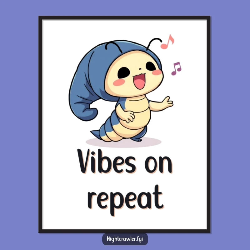 Funny Digital Art: Night Crawler's Happy Dance for Musical Decor