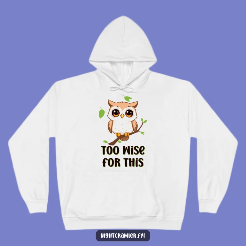 Funny Curious Owl Hoodie: Cozy Wonder, Perfect Warm Gift for Owl Enthusiasts!