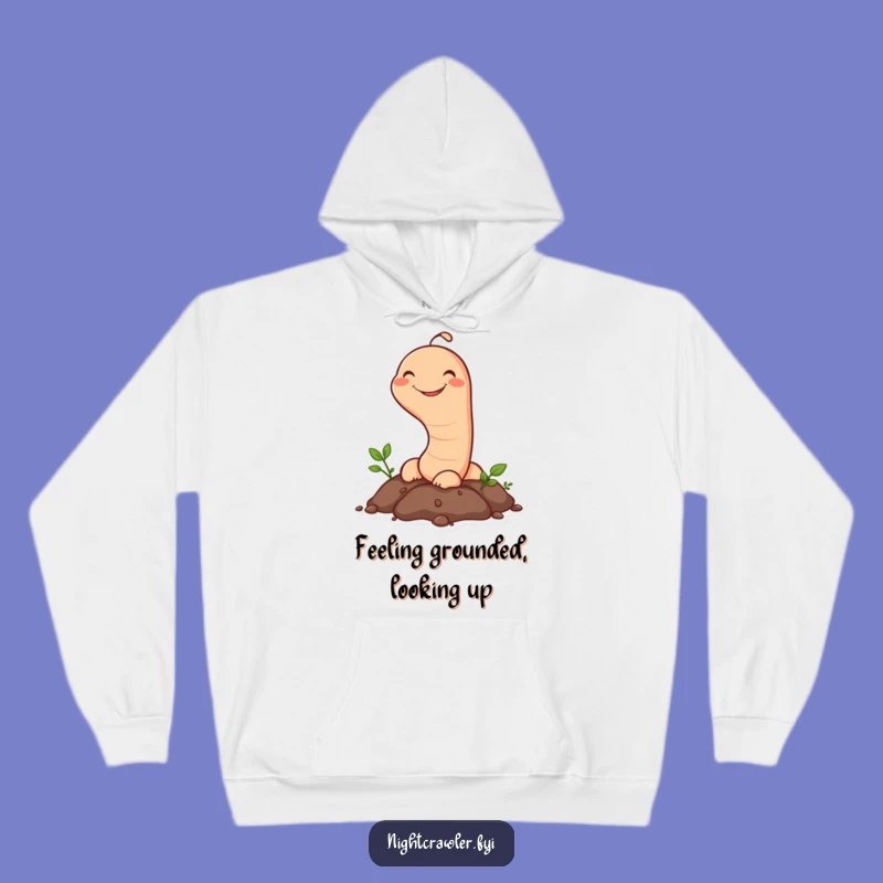 Funny Earthworm Hoodie: Cozy Soil Peek-a-Boo - Great Hilarious Gift