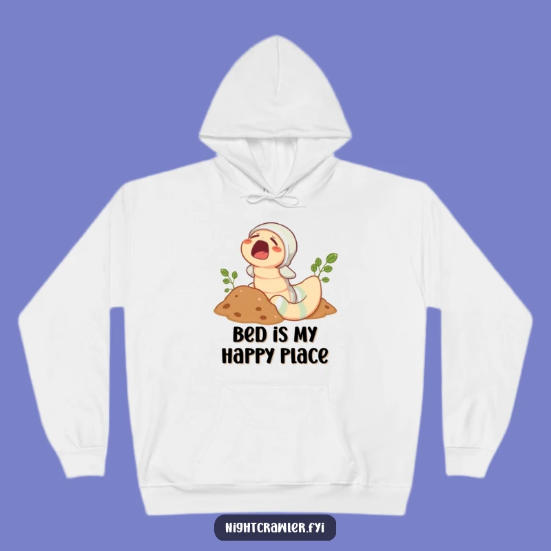 Funny Earthworm Pajama Hoodie: Cozy Yawning Worm, Perfect Warm & Hilarious Gift