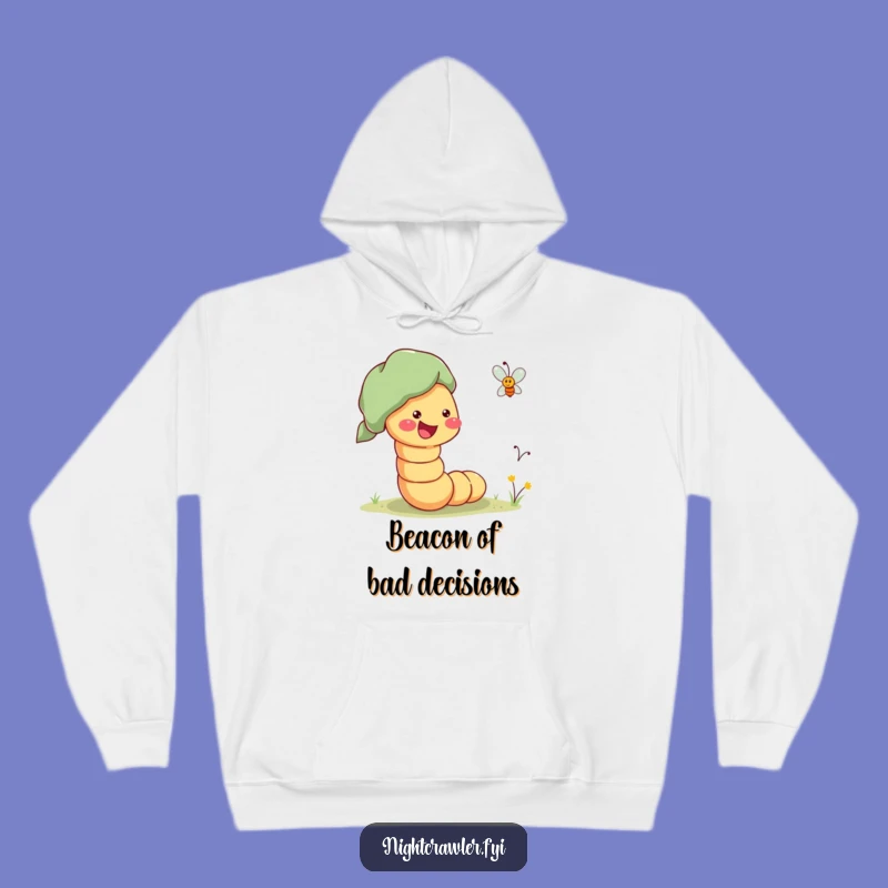 Funny Guiding Worm Hoodie: Cozy Compassion Funny Gift