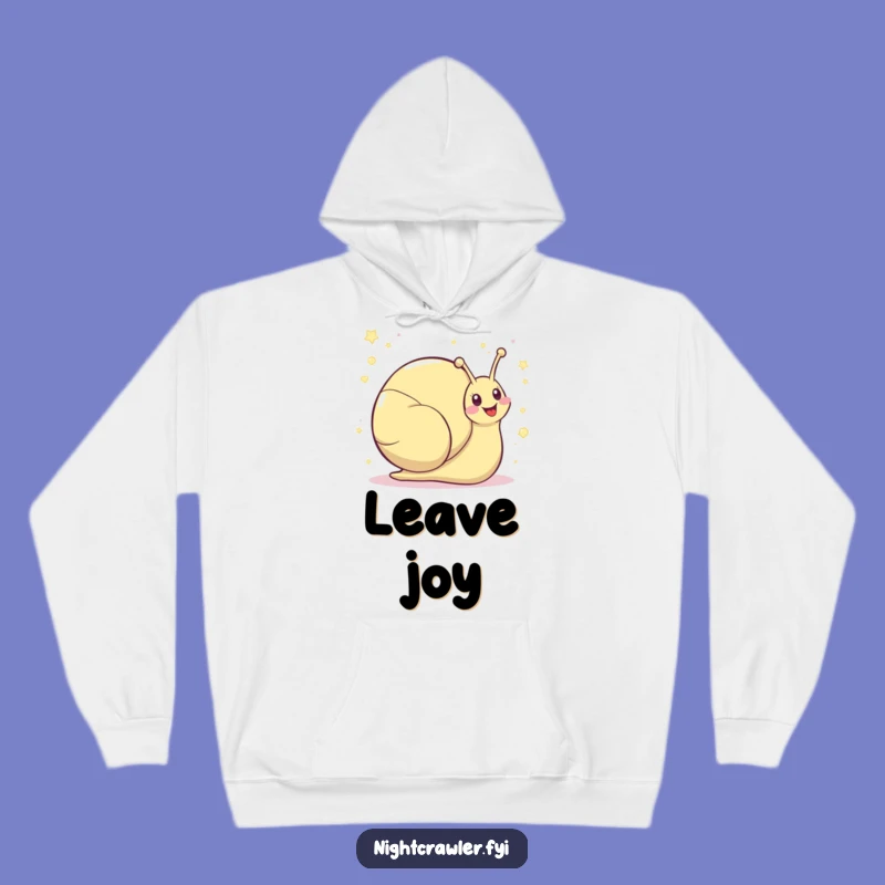 Funny Kawaii Snail Hoodie - Cozy Shimmering Giggle Comfort