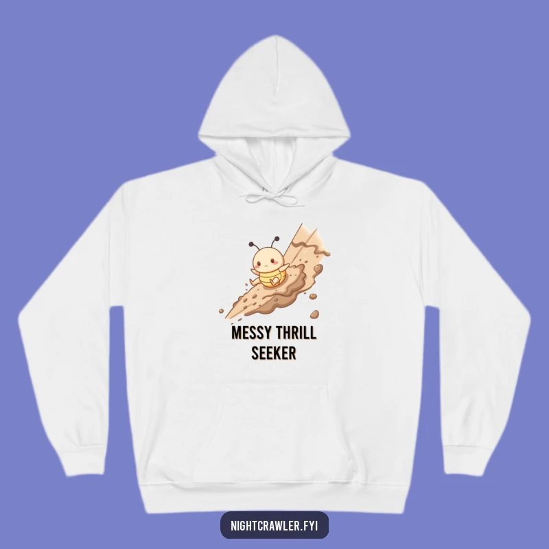 Funny Muddy Buggy Hoodie: Gleeful Slide Sweatshirt, Cozy Messy Gift