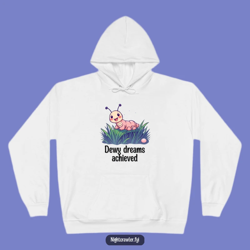 Funny Night Crawler Slide Hoodie: Joyful Character's Ride, a Cozy Funny Gift.