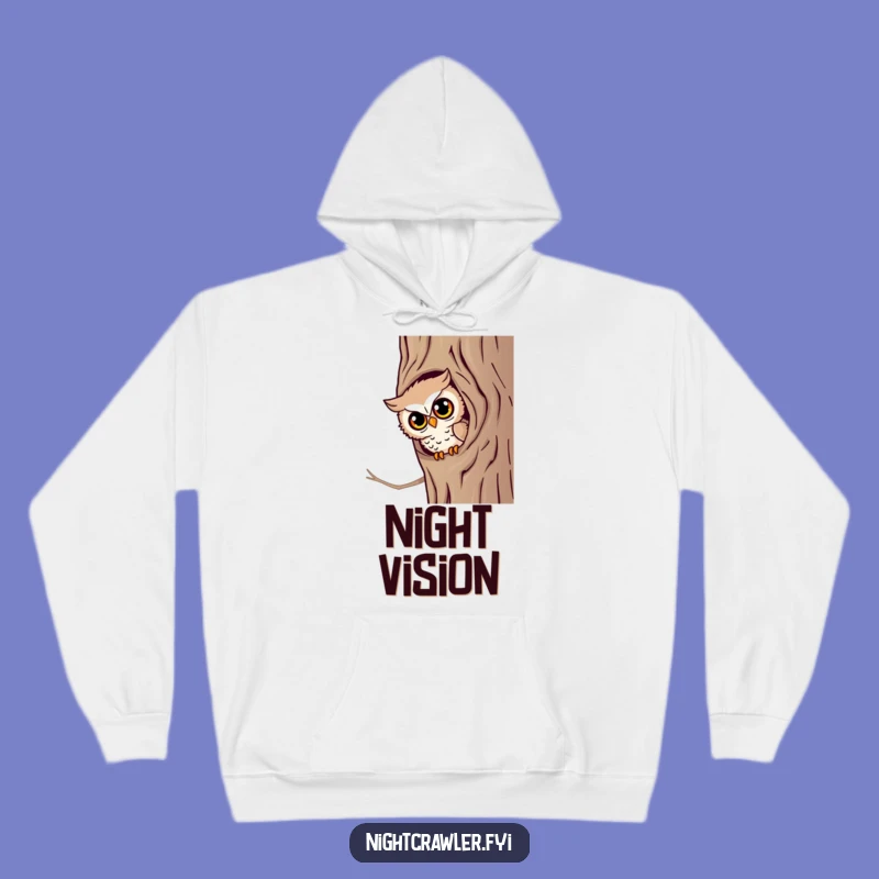 Funny Wise Owl Hoodie: Cozy Character Peek, Ultimate Warm Funny Gift for Thinkers
