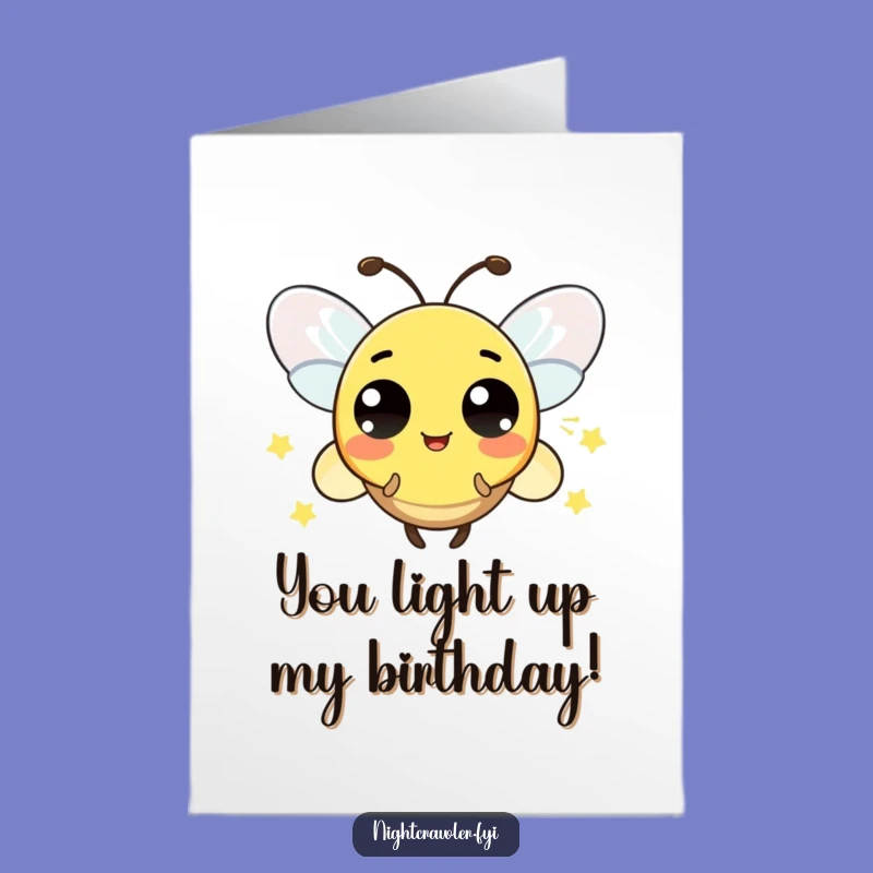 Free Printable Birthday Card: Surprise Firefly Wishes You A Happy Day