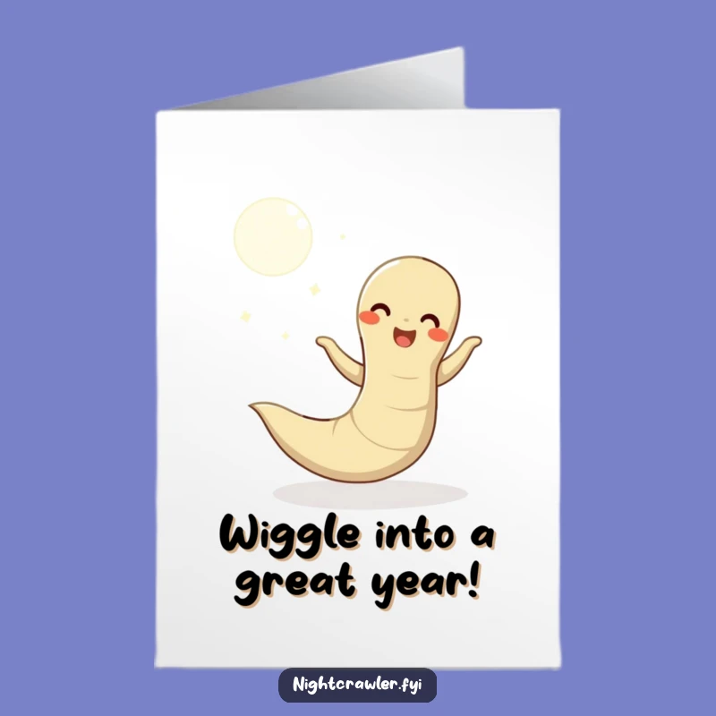 Wiggly Birthday Bliss Earthworm Free Printable Greeting Card