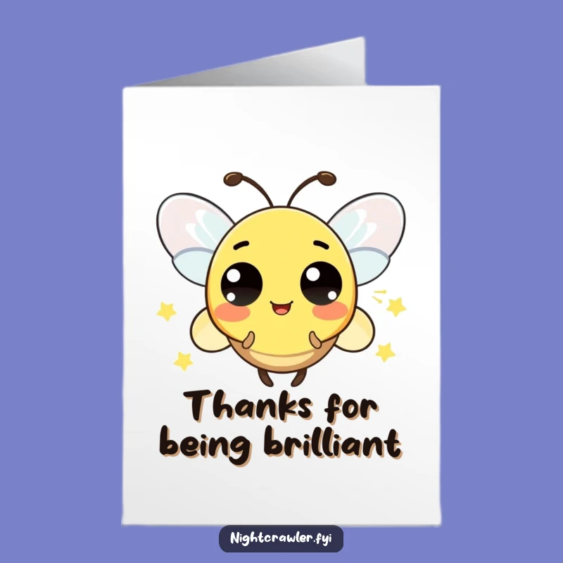 Free Printable Thank You Card: Firefly Blinks Its Thanks To You