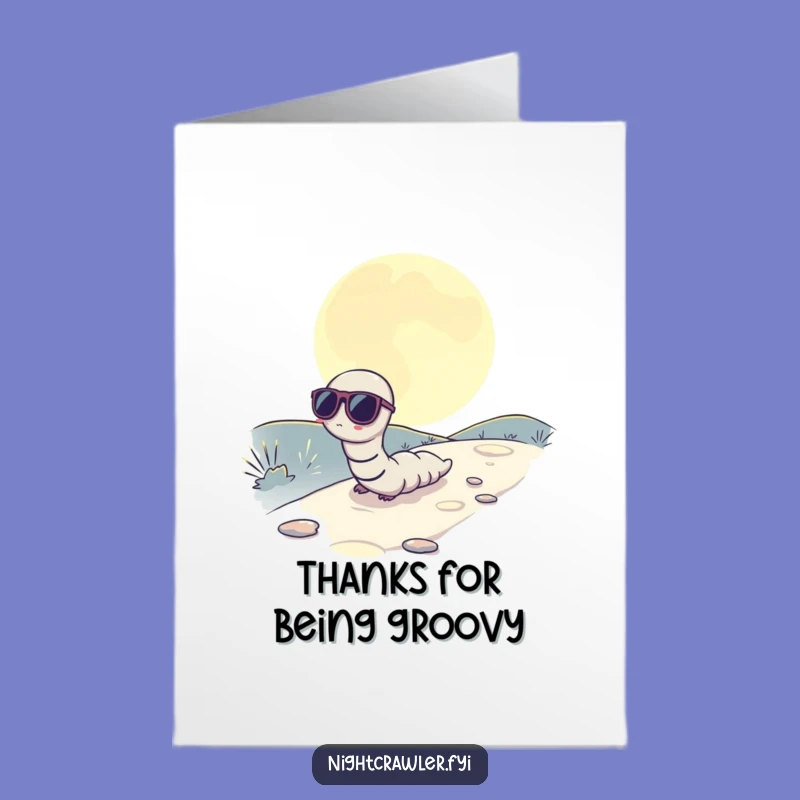 Funny Free Printable Thank You Card: Cool Worm Thanks, Downloadable Appreciation Greeting