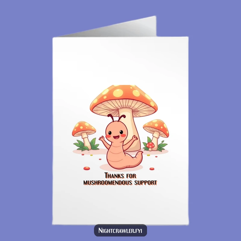Free Printable Dancing Worm Thank You Card: Whimsical Downloadable Art for Gratitude