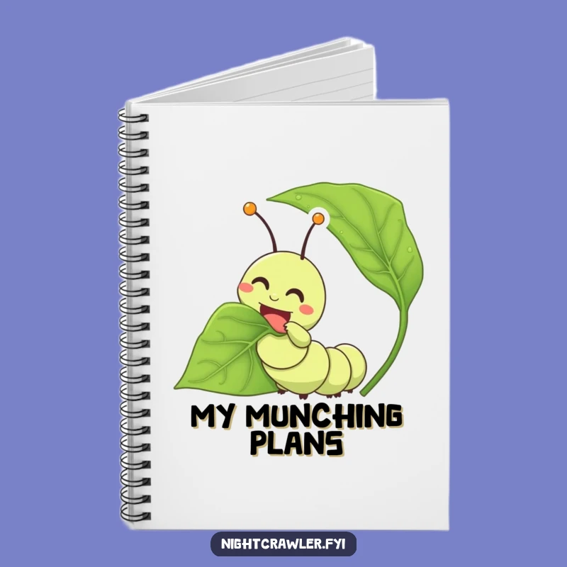 Funny Caterpillar Notebook: Jot Down Ideas with Appetite and Glee