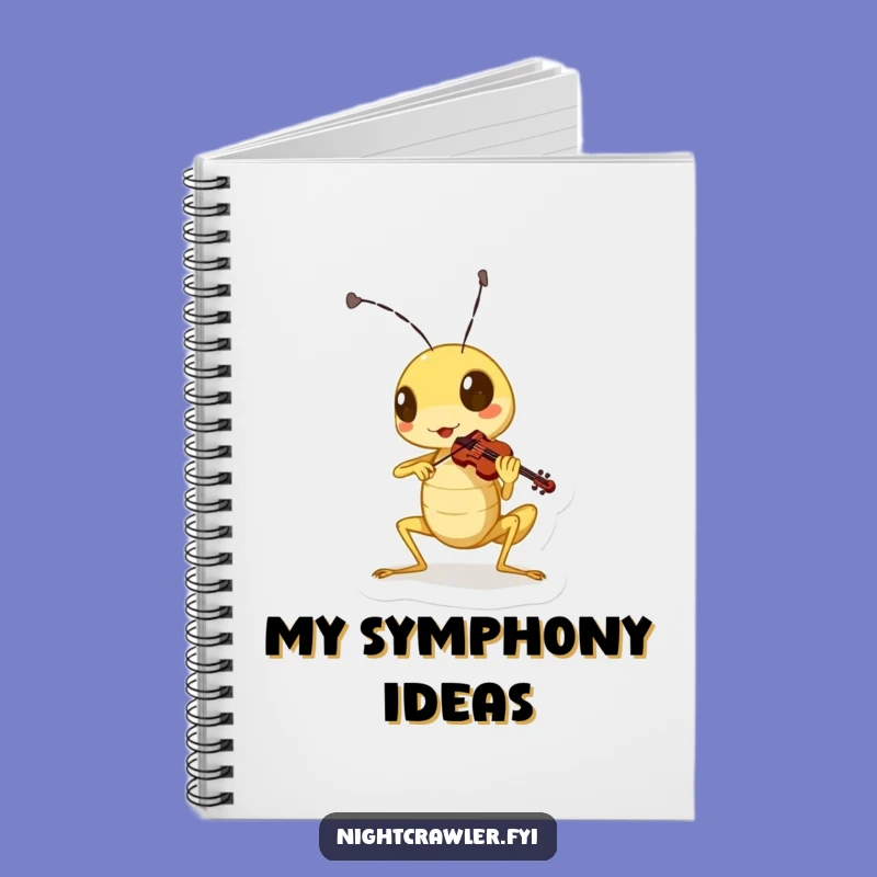 Funny Cricket Notebook: Jot Down Melodies with Gusto