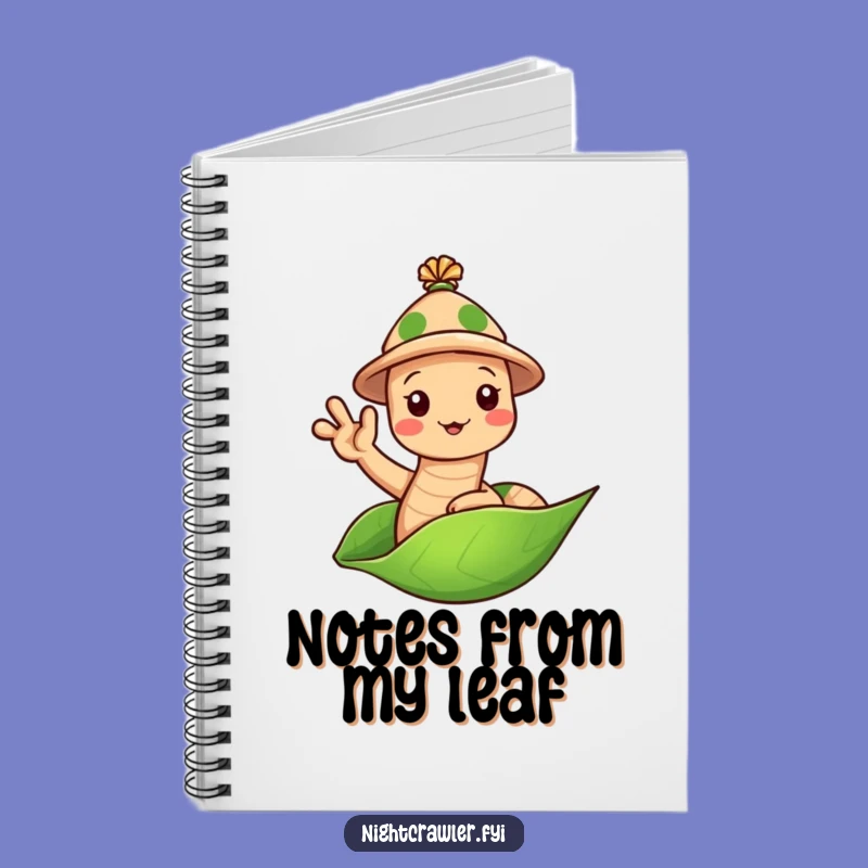 Funny Earthworm Hat Notebook: Waving Worm Journal, Perfect Notes & Gift