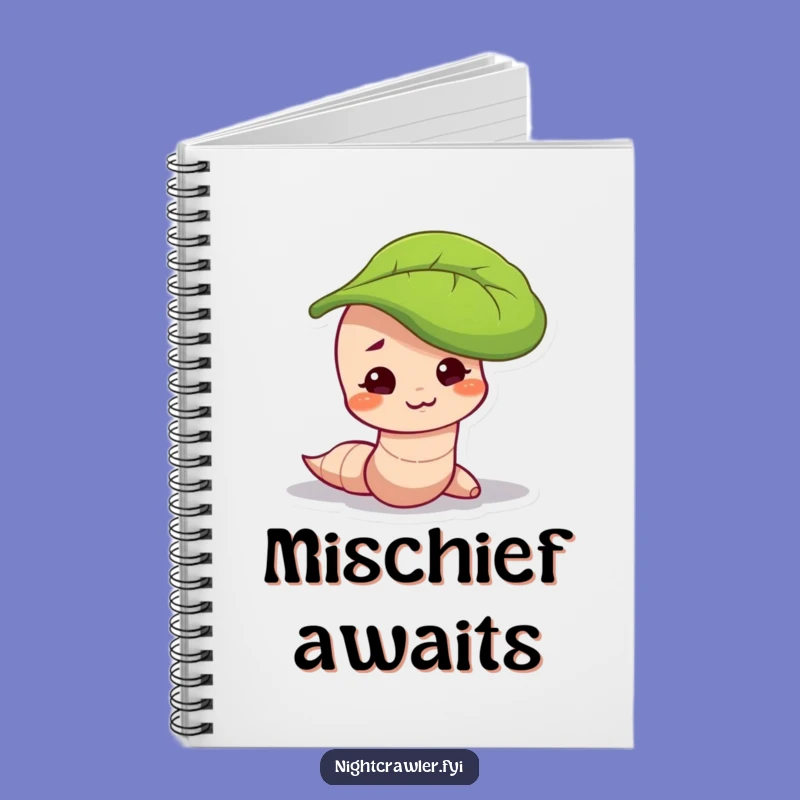 Funny Mischievous Worm Notebook: Secret Plans, Playful Notes, Creative Funny Gift