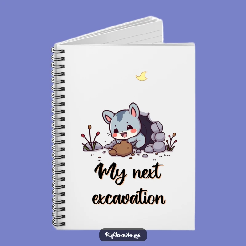 Funny Night Creature Notebook - Hilarious Journal for Creative Digging