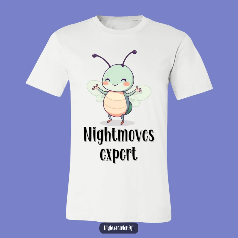 Funny Moonlit Bug Dance T-Shirt: Cute Insect Twitch Tee, Hilarious Gift