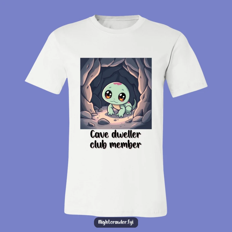 Funny Night Crawler Exploring Cave T-Shirt: A Hilarious Tee for Curious Souls