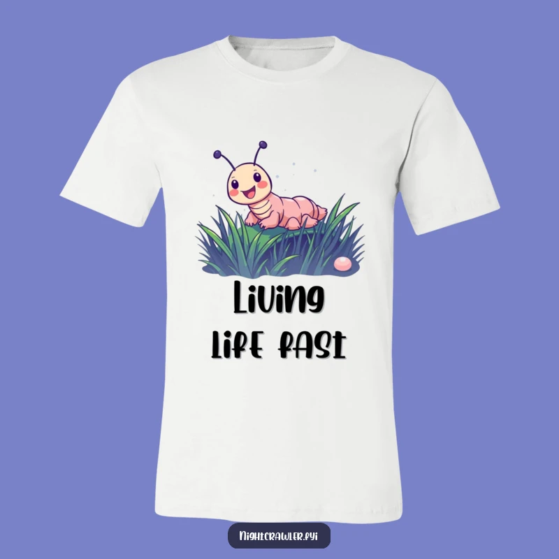 Funny Night Crawler Slide T-Shirt: Joyful Character's Glide, a Fun Funny Gift.