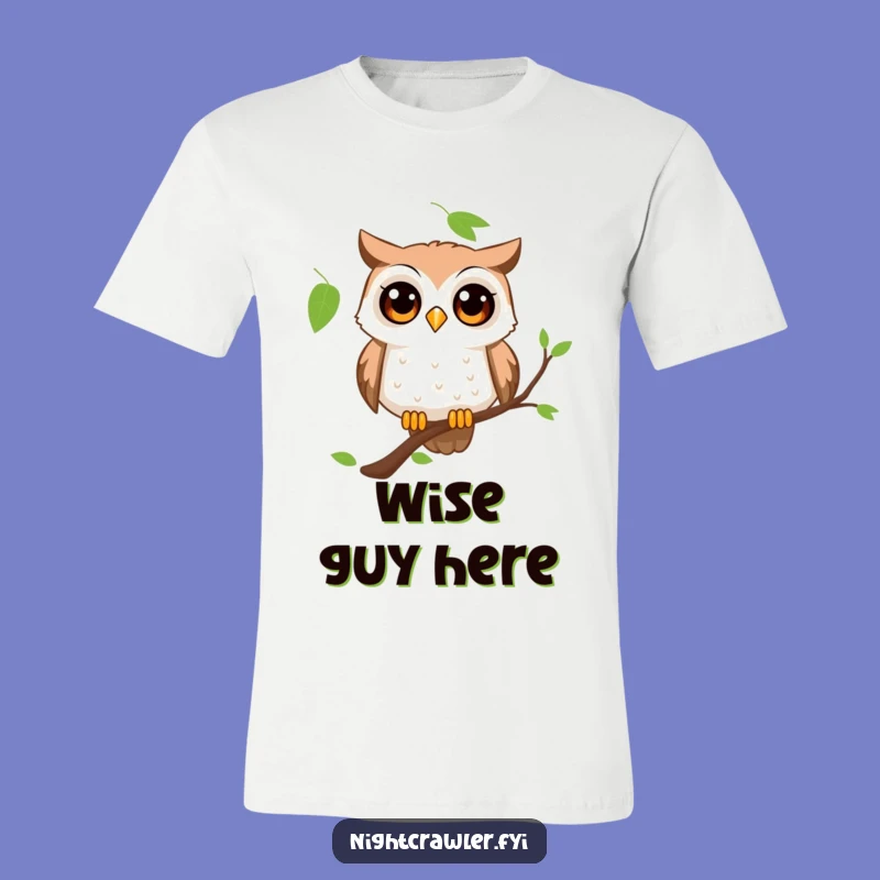Funny Curious Owl T-Shirt: Wide-Eyed Wonder, Hilarious Gift for Bird Fanatics!