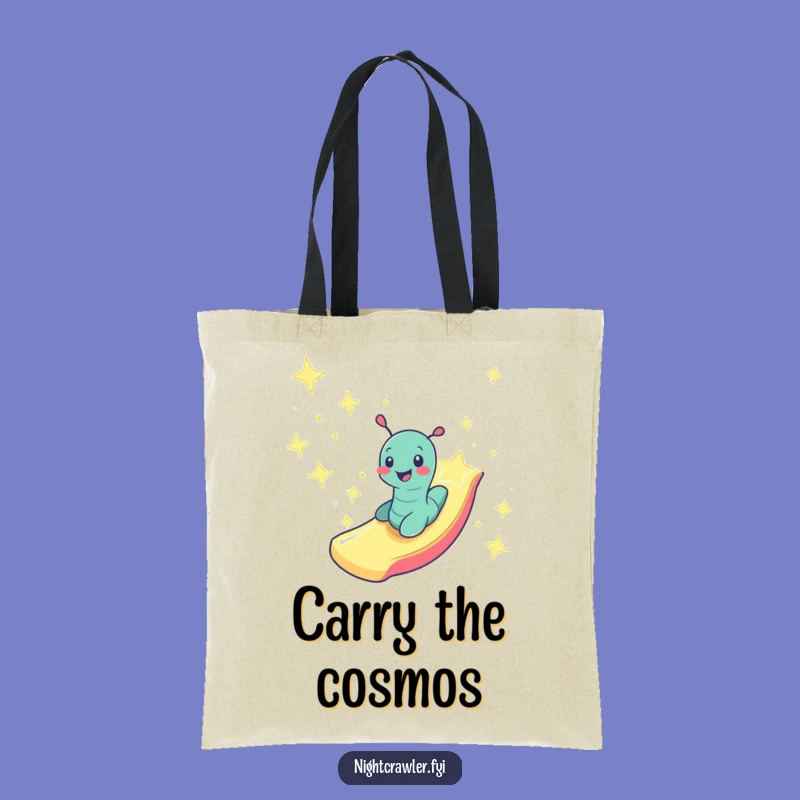 Funny Starlight Rider Tote Bag - Cosmic Character, Perfect Funny Gift